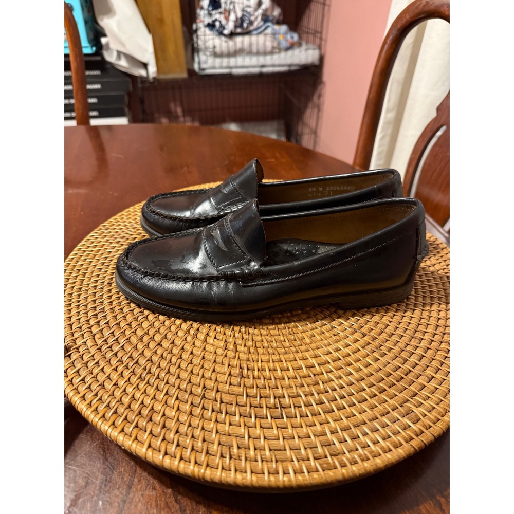 Sebago Classic Dan Black Leather Penny Loafers Womens 8.5 W Wide 25042522 - Picture 5 of 10